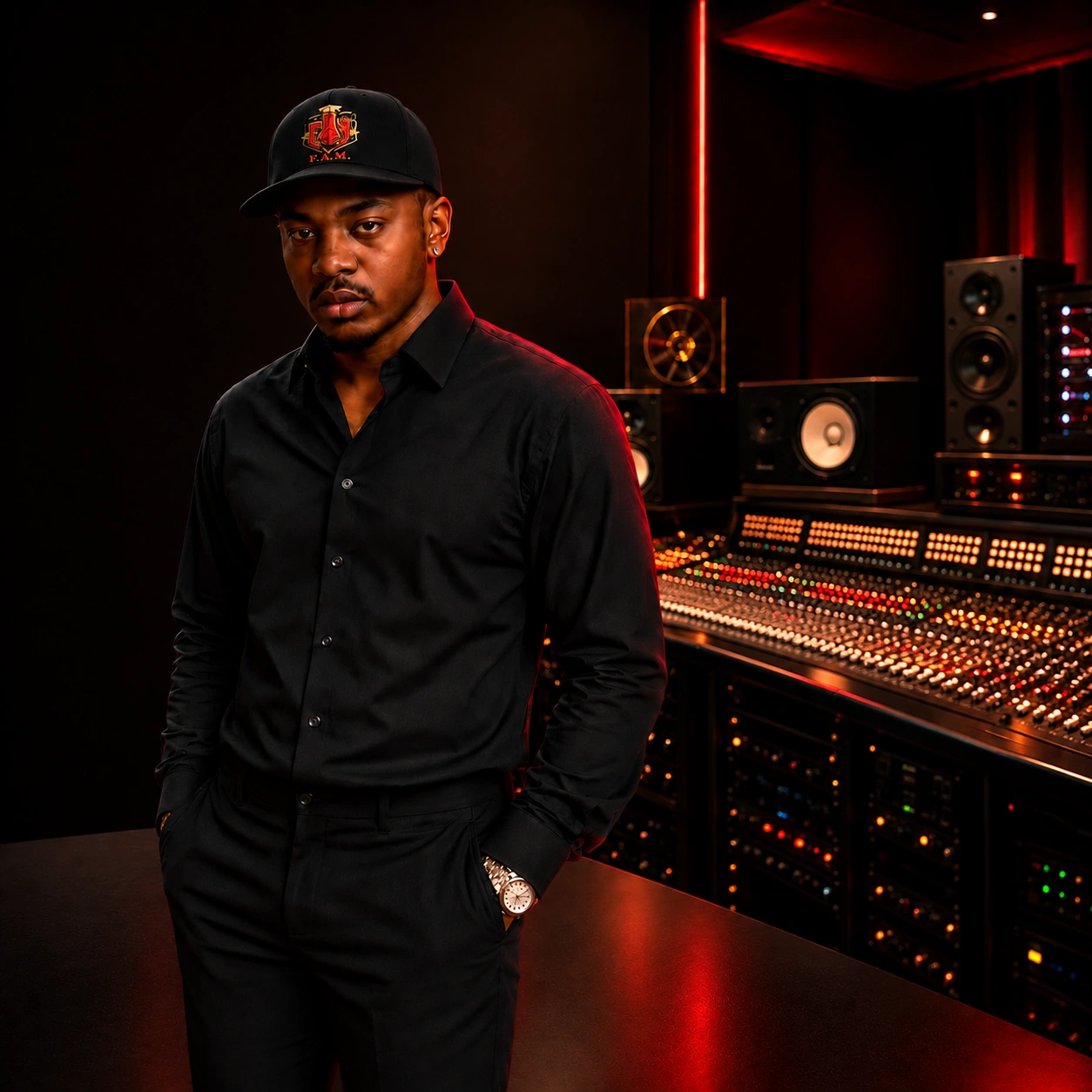 Foul Al in his studio
